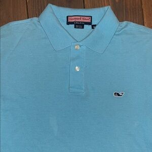 EUC Vineyard Vines Men's Blue Polo Shirt